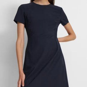 Theory Linen S/S Shift Dress Sz 0